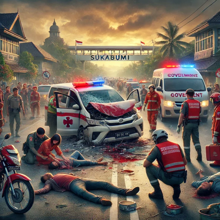 Kecelakaan Mobil Pelat Merah di Sukabumi, 11 Orang Dilarikan ke RS