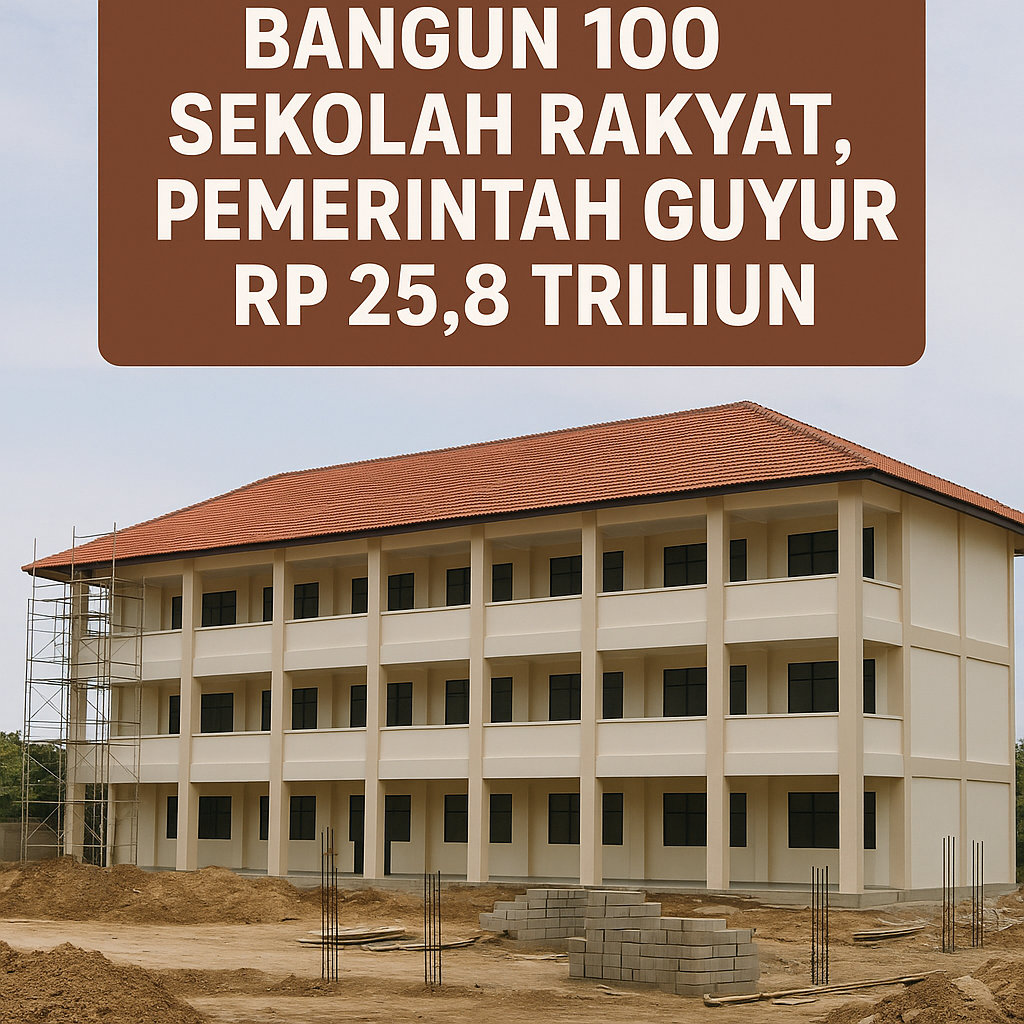 Bangun 100 Sekolah Rakyat, Pemerintah Guyur Rp 25,8 Triliun
