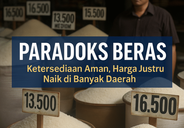 Paradoks Beras Ketersediaan Aman, Harga Justru Naik di Banyak Daerah