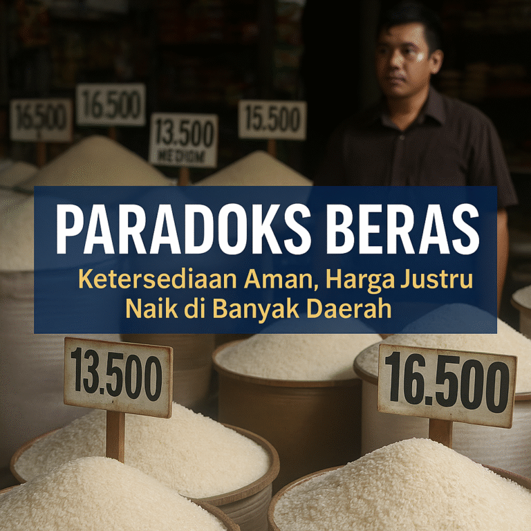 Paradoks Beras Ketersediaan Aman, Harga Justru Naik di Banyak Daerah