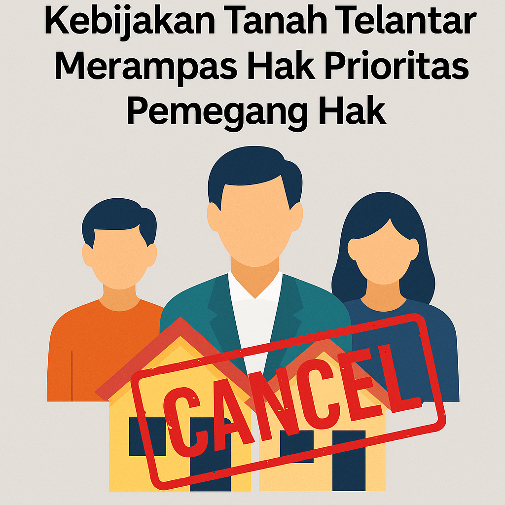 Kebijakan Tanah Telantar Merampas Hak Prioritas Pemegang Hak
